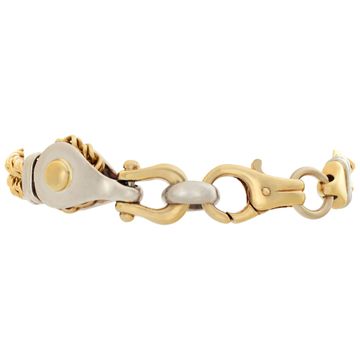 18K yellow and white gold bracelet