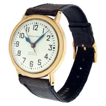 Accutron Railroad Stainless Steel White dial 19mm Quartz watch