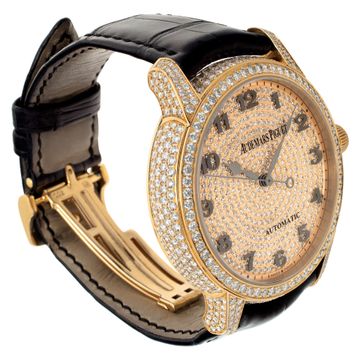 Audemars Piguet Jules Audemars 15159OR.ZZ.D002CR.01 18k rose gold diamonds 43mm