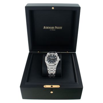 Audemars Piguet Royal Oak 15451ST.ZZ.1256ST.01 Stainless Steel Black dial 37mm A