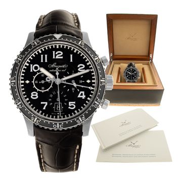 Breguet Type XXI 3810 Titanium Black dial 43mm Automatic watch
