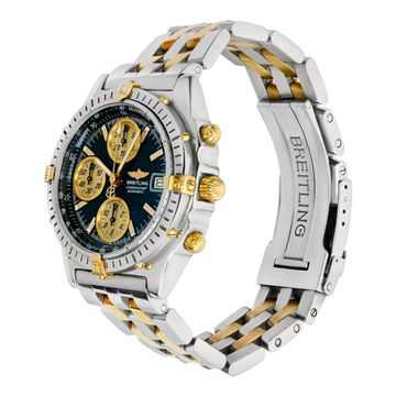 Breitling Chronomat b13050/L350 18k & Stainless Steel Green dial 39mm Automatic