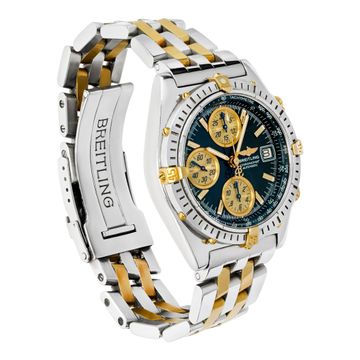 Breitling Chronomat b13050/L350 18k & Stainless Steel Green dial 39mm Automatic