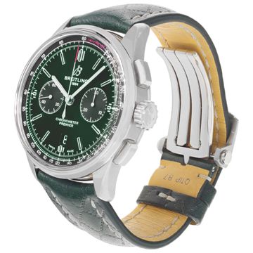 Breitling Premier AB0118 Stainless Steel Green dial 42mm Automatic watch