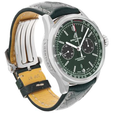 Breitling Premier AB0118 Stainless Steel Green dial 42mm Automatic watch