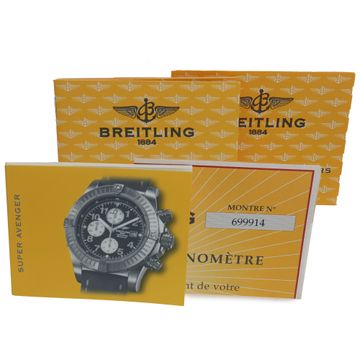 Breitling Super Avenger 2 A13370 stainless steel 48mm auto watch