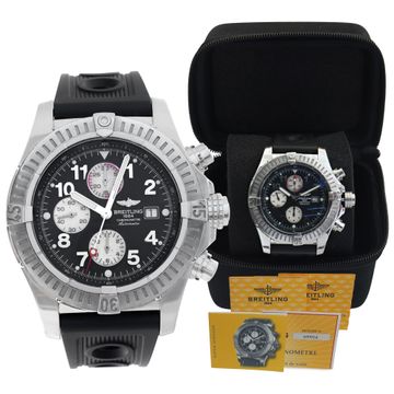 Breitling Super Avenger 2 A13370 stainless steel 48mm auto watch