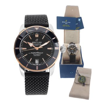 Breitling Superocean Heritge II UB2010 Stainless Steel Black dial 4mm Auto watch