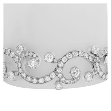 Cartier diamond bangle bracelet in platinum