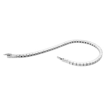 Cartier Lanieres bracelet in 18k white gold. 6.5 inches long.