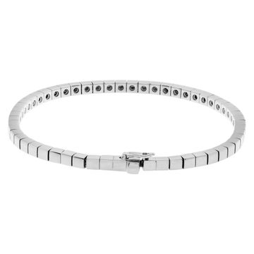Cartier Lanieres bracelet in 18k white gold. 6.5 inches long.