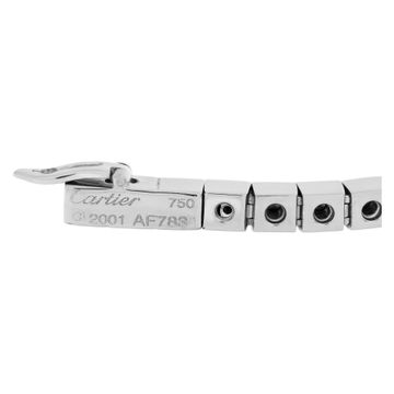 Cartier Lanieres bracelet in 18k white gold. 6.5 inches long.