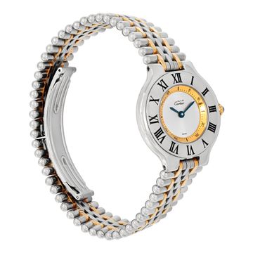 Cartier Must 21 1340 18k & steel 28mm Quartz watch