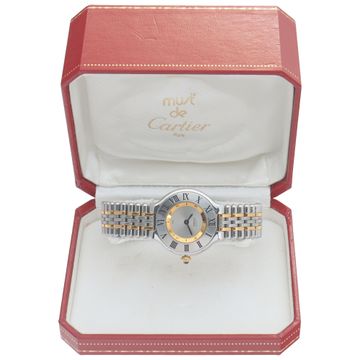 Cartier Must 21 1340 18k & steel 28mm Quartz watch