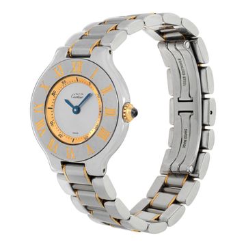 Cartier Must 21 W10073R6 Stainless Steel Silver dial 28mm Quartz watch