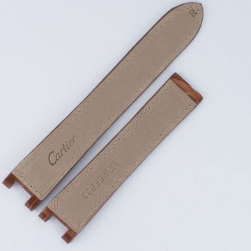Cartier Pasha brown alligator strap (18x17) for deployant buckle