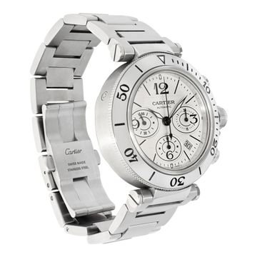 Cartier Pasha Seatimer W31089M7 Stainless Steel White dial 42mm Automatic watch