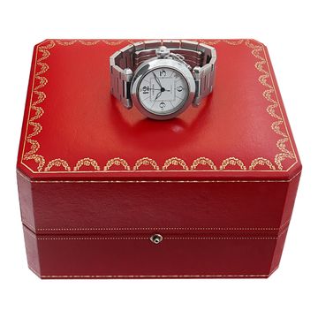 Cartier Pasha W31074M7 Stainless Steel White dial 38mm Automatic watch