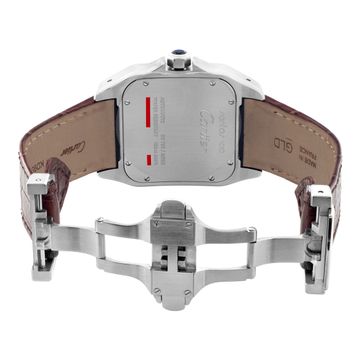 Cartier Santos 100 w20072x7 Stainless Steel White dial 38mm Automatic watch