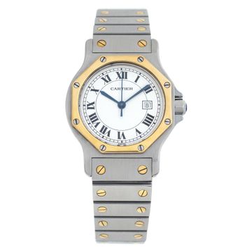 Cartier Santos 2966 Stainless Steel White dial 29mm Automatic watch