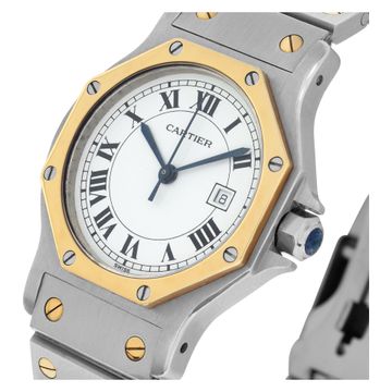 Cartier Santos 2966 Stainless Steel White dial 29mm Automatic watch
