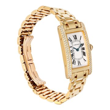 Cartier Tank Americaine 2482 18k 27.5mm Quartz watch
