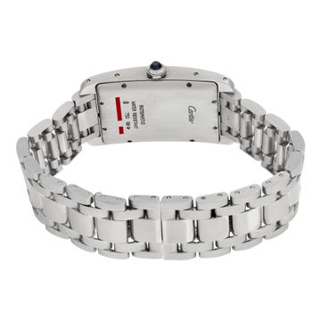 Cartier Tank Americaine w26055L1 18k White Gold White dial 26mm Automatic watch