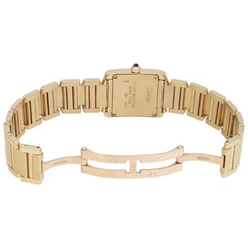 Cartier Tank Francaise 1820 18k Yellow Gold White dial 20mm Quartz watch