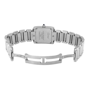 Cartier Tank Francaise W51008Q3 steel Cream dial 20mm Quartz watch