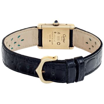 Cartier Tank Vermeil Vermeil Ivory dial 20mm Quartz watch