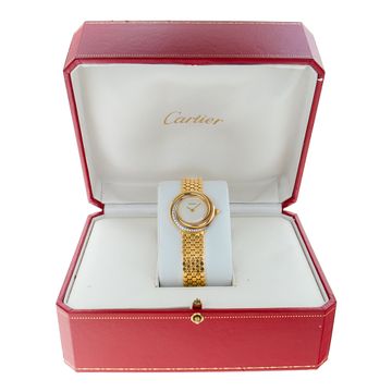 Cartier Trinity WG2001S8 18k Beige dial 26.7mm Quartz watch