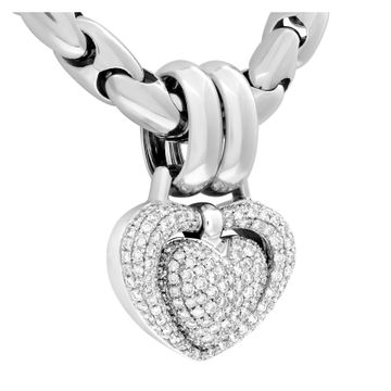 Chimento necklace in 18k white gold 2.50 cts in diamonds (G-H color, VS clarity)
