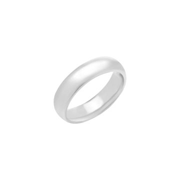 Classic platinum wedding band. Size 7