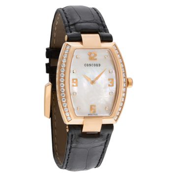 Concord La Scala 54 G3 1480.0 18k rose gold MOP diamond dial & bezel 33mm Quartz