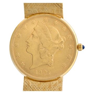 Corum $20 Coin 1904 18k Gold dial 35mm Automatic watch