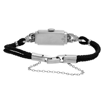 Croton Cocktail 1234 Platinum Cream dial 10mm Manual watch