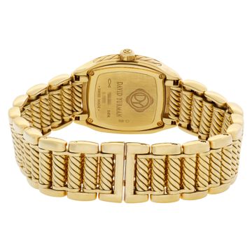 David Yurman Thoroughbred T304-XS88 18k Yellow Gold Mother of Pearl dial 25mm Qu