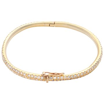 Diamond eternity bangle with 3.50 carats in diamonds