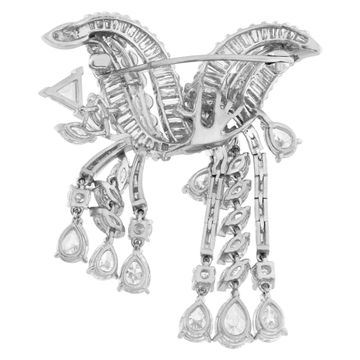 Diamond pin/brooch in platinum