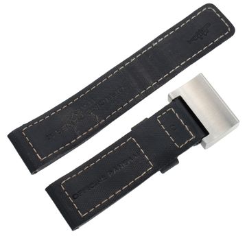 Gently worn Panerai fabric strap with stainless steel Panerai clasp buckle