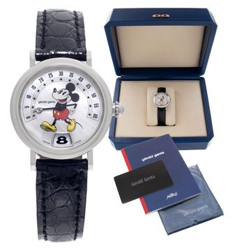 Gerald Genta Retro "Fantasy" G3622 Stainless Steel Mother Of Pearl dial 28mm Qua