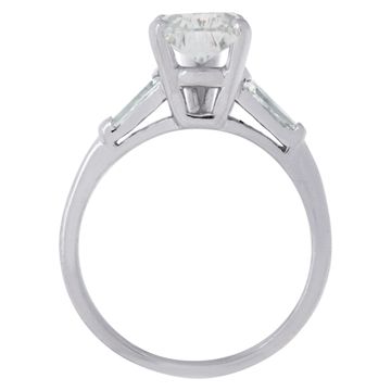 GIA Certified pear shaped diamond ring with 2.08 carat diamond (I color, VS2 clarity). in platinum setting