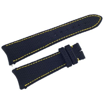 Girard Perregaux strap with yellow stiching on leather 15mm x 10mm