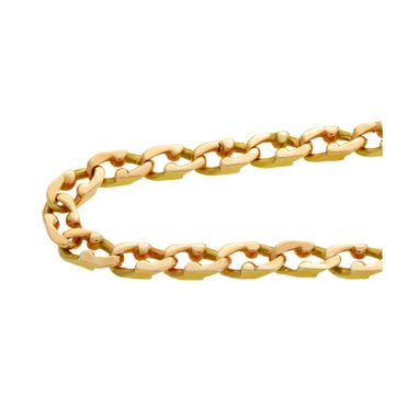Handsome link necklace in 14k yellow gold, 17.5'' length