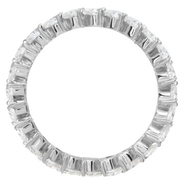Heart shaped diamond eternity band