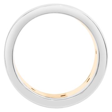 Heavy-knit band with diamond accents