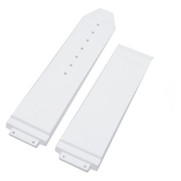 Hublot white rubber structured strap (25mm x 22mm)