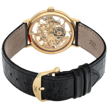 IWC Portofino 2701 18k Yellow Gold Skeleton dial 33mm Automatic watch