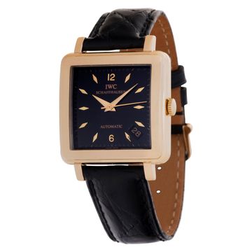 IWC Square 1876 18k Black dial 32.5mm Automatic watch