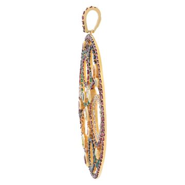 Large pendant with misc. colored stones